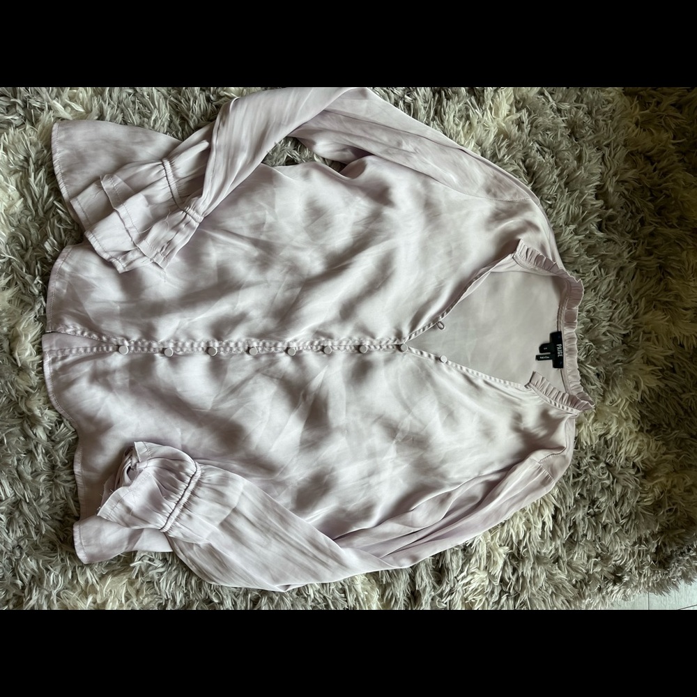 Paige X Nordstrom purple blouse